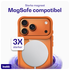 Buddi Hybrid iPhone 17 Pro Max Hoesje MagSafe Back Cover Matched Oranje afbeelding 3