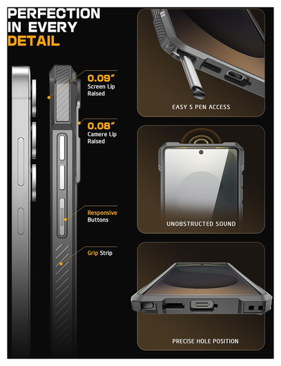 SUPCASE UB Grip Samsung Galaxy S25 Ultra Hoesje MagSafe / Qi2 Kickstand Wit afbeelding 8