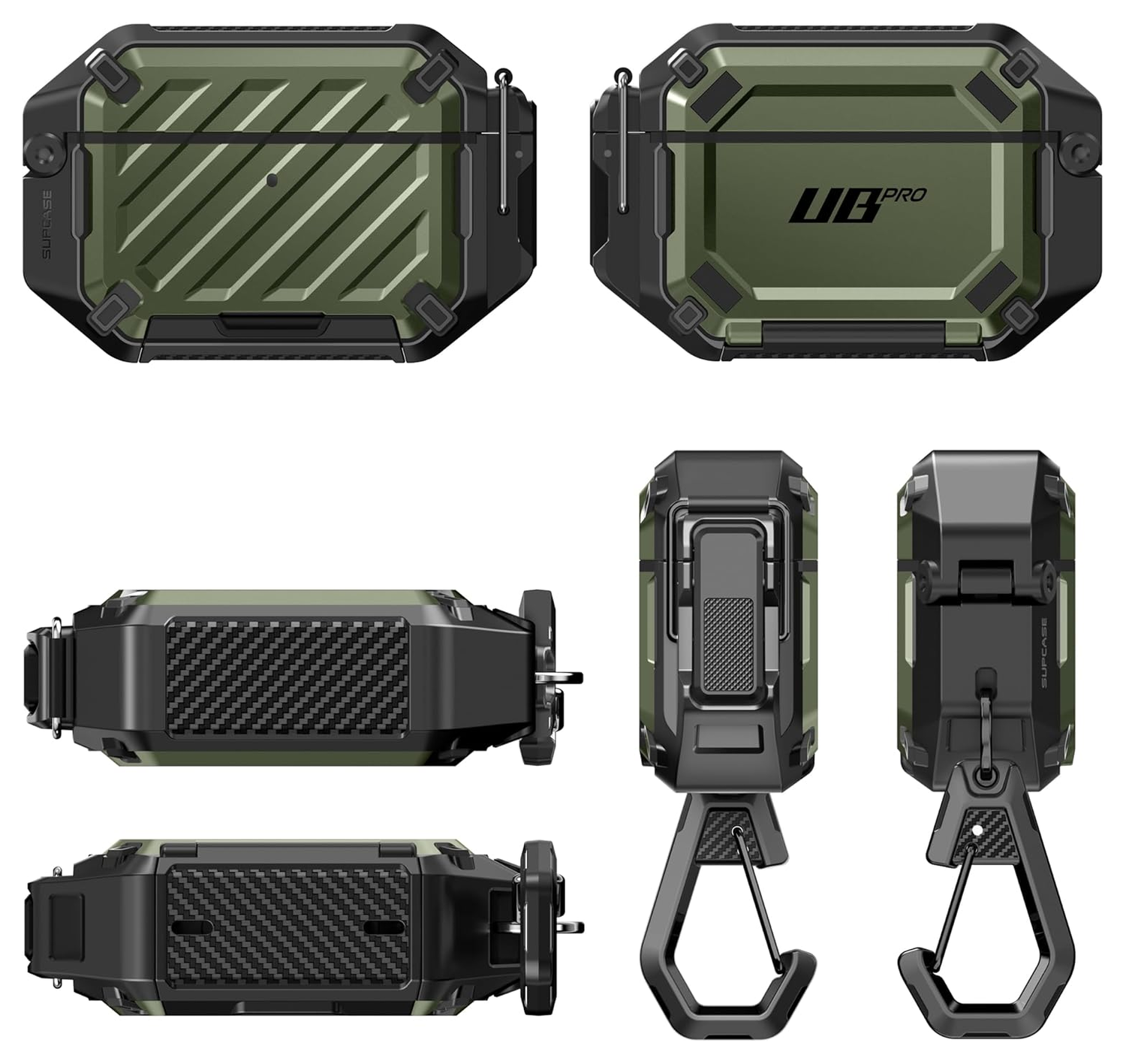 SUPCASE UB Pro AirPods Pro 3 Hoesje MagSafe Case Waterdicht Groen afbeelding 9