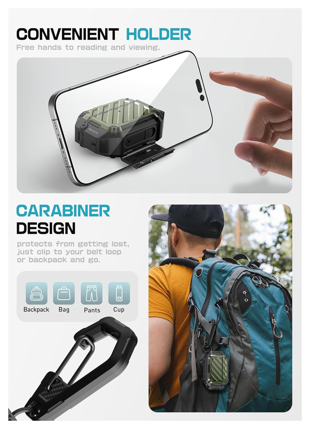 SUPCASE UB Pro AirPods Pro 3 Hoesje MagSafe Case Waterdicht Groen afbeelding 7