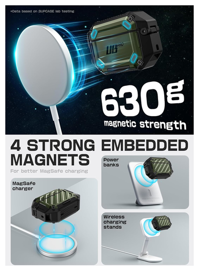 SUPCASE UB Pro AirPods Pro 3 Hoesje MagSafe Case Waterdicht Groen afbeelding 6