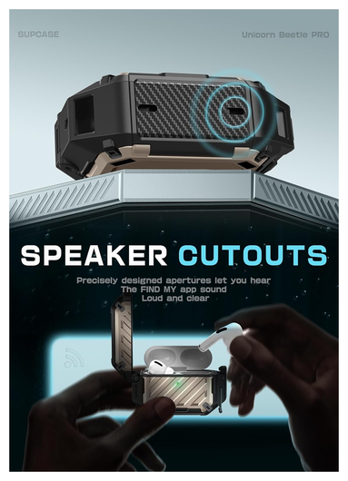 SUPCASE UB Pro AirPods Pro 3 Hoesje MagSafe Case Waterdicht Goud afbeelding 7