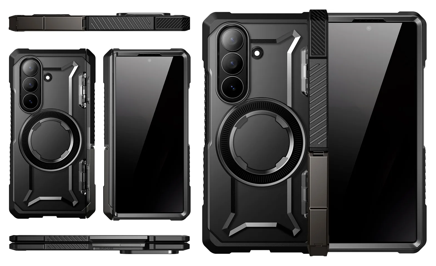 SUPCASE UB Grip Samsung Galaxy Z Fold 7 Hoesje MagSafe Full Protect Zwart afbeelding 12