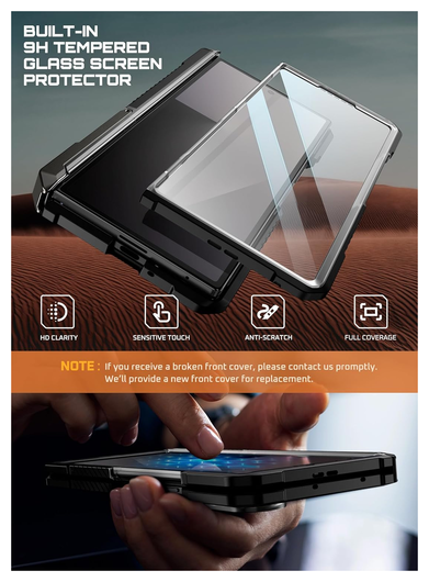 SUPCASE UB Grip Samsung Galaxy Z Fold 7 Hoesje MagSafe Full Protect Zwart afbeelding 5