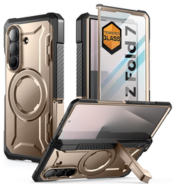 SUPCASE UB Grip Samsung Galaxy Z Fold 7 Hoesje MagSafe Full Protect Goud afbeelding