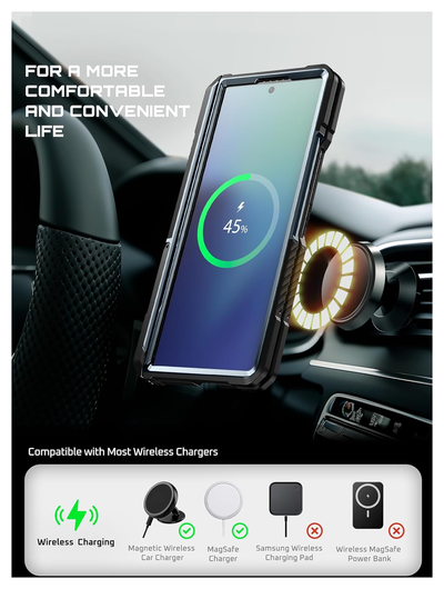 SUPCASE UB Grip Samsung Galaxy Z Fold 7 Hoesje MagSafe Full Protect Blauw afbeelding 9