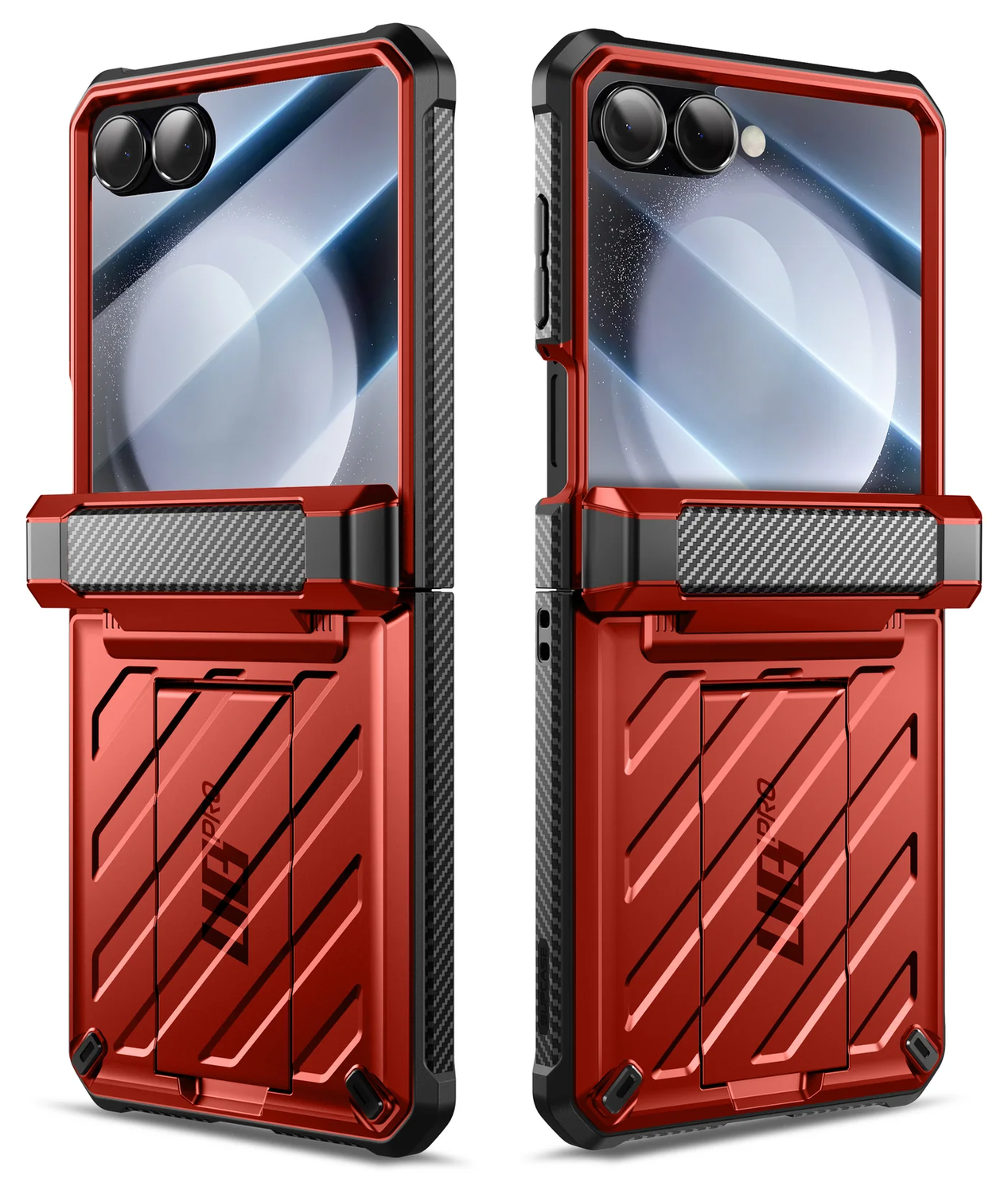 SUPCASE UB Pro Samsung Galaxy Z Flip 7 Hoesje Full Protect Kickstand Rood afbeelding 10