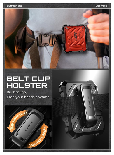 SUPCASE UB Pro Samsung Galaxy Z Flip 7 Hoesje Full Protect Kickstand Rood afbeelding 8