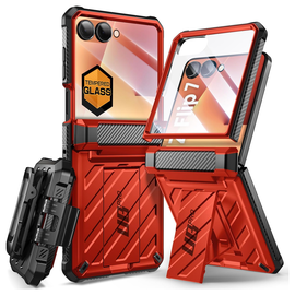 SUPCASE UB Pro Samsung Galaxy Z Flip 7 Hoesje Full Protect Kickstand Rood afbeelding