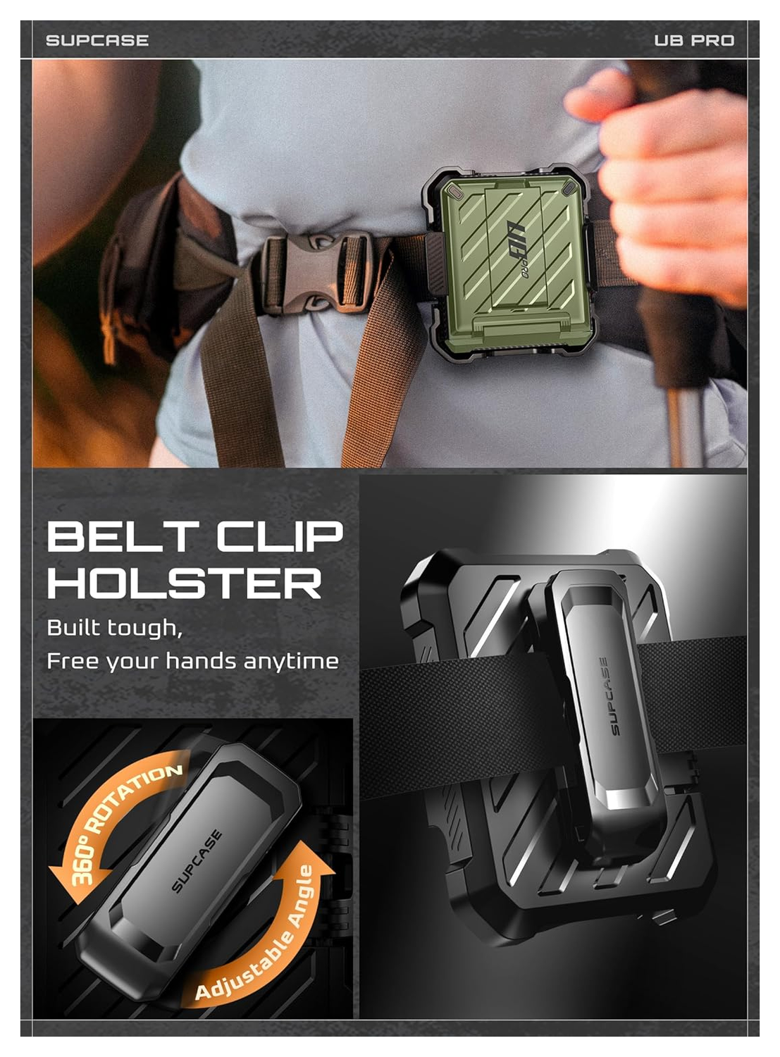 SUPCASE UB Pro Samsung Galaxy Z Flip 7 Hoesje Full Protect Kickstand Groen afbeelding 6