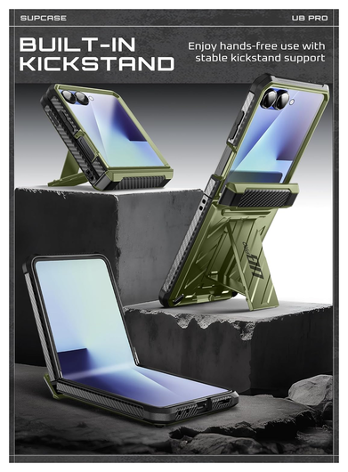 SUPCASE UB Pro Samsung Galaxy Z Flip 7 Hoesje Full Protect Kickstand Groen afbeelding 9