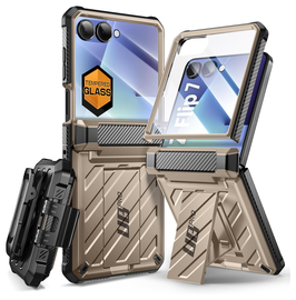 SUPCASE UB Pro Samsung Galaxy Z Flip 7 Hoesje Full Protect Kickstand Goud afbeelding
