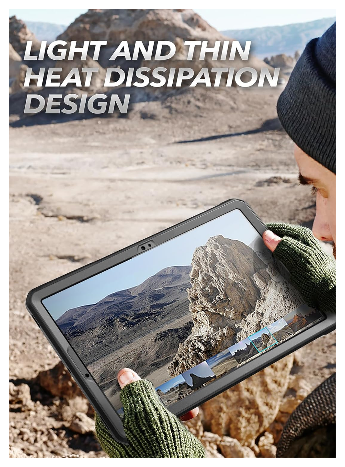 SUPCASE UB Pro Samsung Galaxy Tab S10 FE Plus Hoes Full Protect Kickstand Zwart afbeelding 7