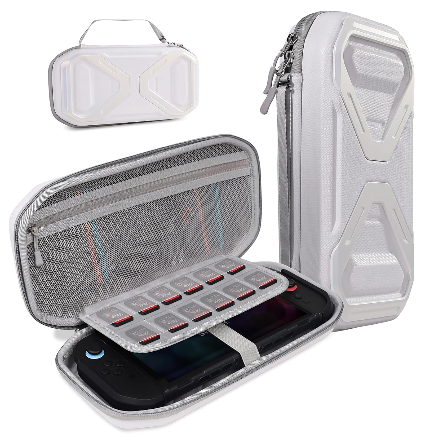 SUPCASE Nintendo Switch 2 Opberghoes Game Card Organizer Travel Case Wit afbeelding 1