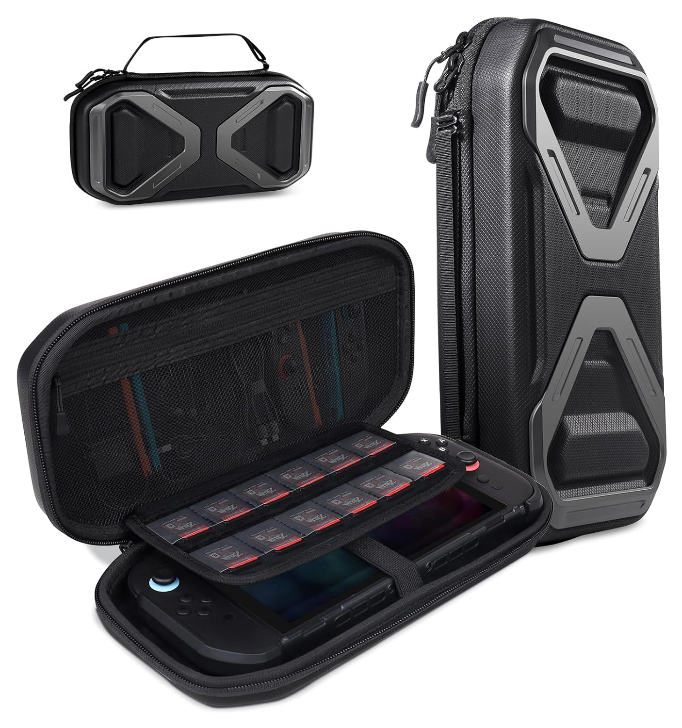 SUPCASE Nintendo Switch 2 Opberghoes Game Card Organizer Travel Case Zwart afbeelding 1