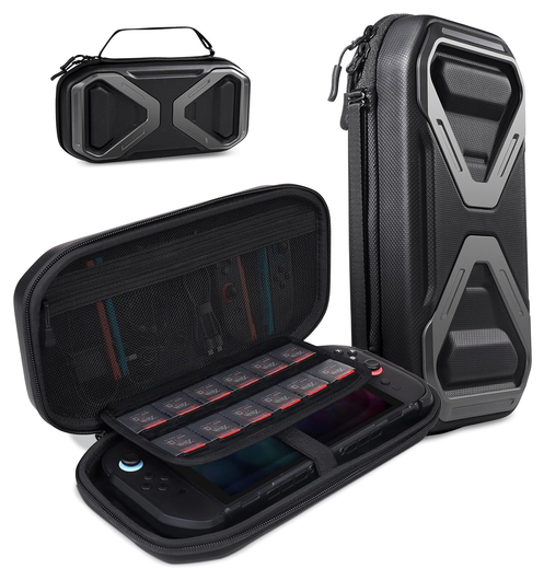 SUPCASE Nintendo Switch 2 Opberghoes Game Card Organizer Travel Case Zwart afbeelding 1