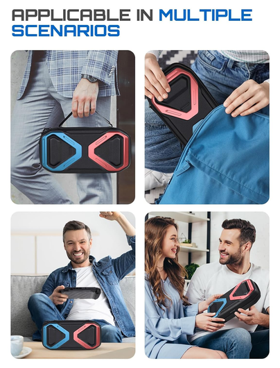 SUPCASE Nintendo Switch 2 Opberghoes Game Card Organizer Travel Case Blauw Rood afbeelding 6