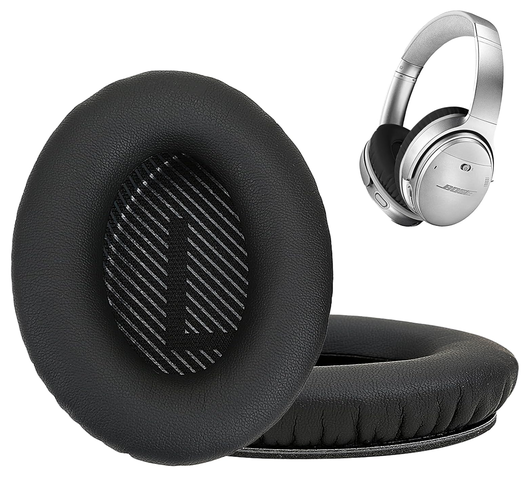 SBG Bose QC35 / 25 / 2 / 15 / AE2 / AE2i / AE32w Vervangende Hoofdkussens Zwart afbeelding 3