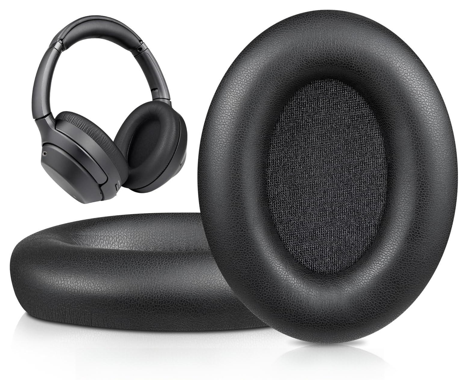 SBG Sony WH-1000XM4 Koptelefoon Vervangende Hoofdkussens Zwart afbeelding 5