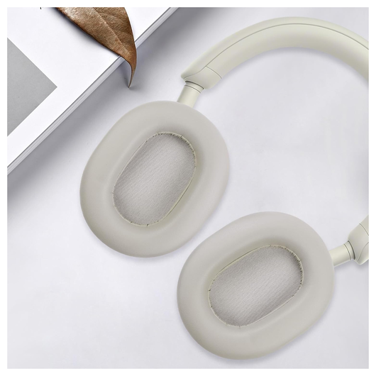 SBG Sony WH-1000XM5 Koptelefoon Vervangende Hoofdkussens Beige afbeelding 3
