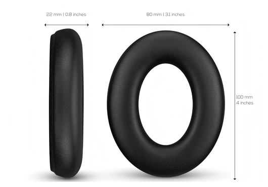 SBG Sennheiser Momentum 4.0 Koptelefoon Vervangende Hoofdkussens Zwart afbeelding 6