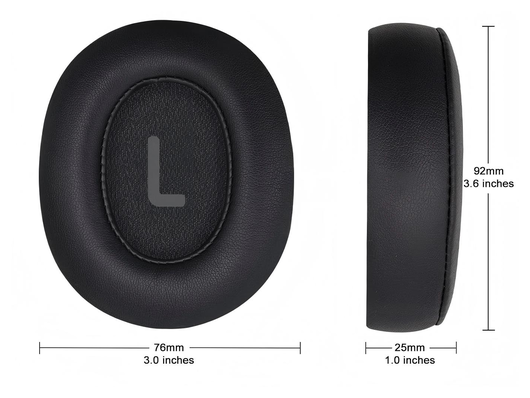 SBG JBL Tune 770 Koptelefoon Vervangende Hoofdkussens Zwart afbeelding 5