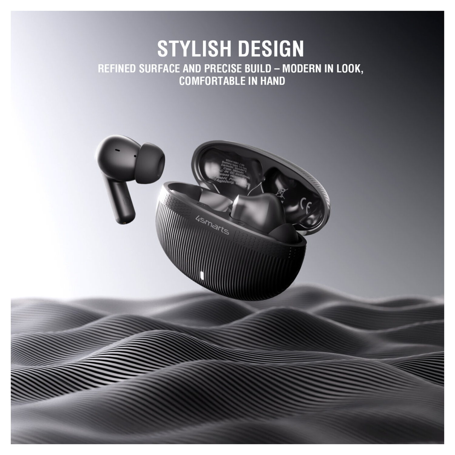 4smarts SkyBuds Pro Draadloze Oordopjes Noise Cancelling Oortjes Zwart afbeelding 6