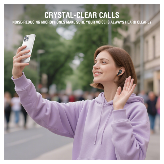 4smarts SkyBuds Pro Draadloze Oordopjes Noise Cancelling Oortjes Zwart afbeelding 5