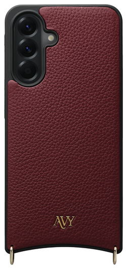 AVY Samsung Galaxy A56 Hoesje met Koord Haakjes MagSafe Leer Burgundy afbeelding 1