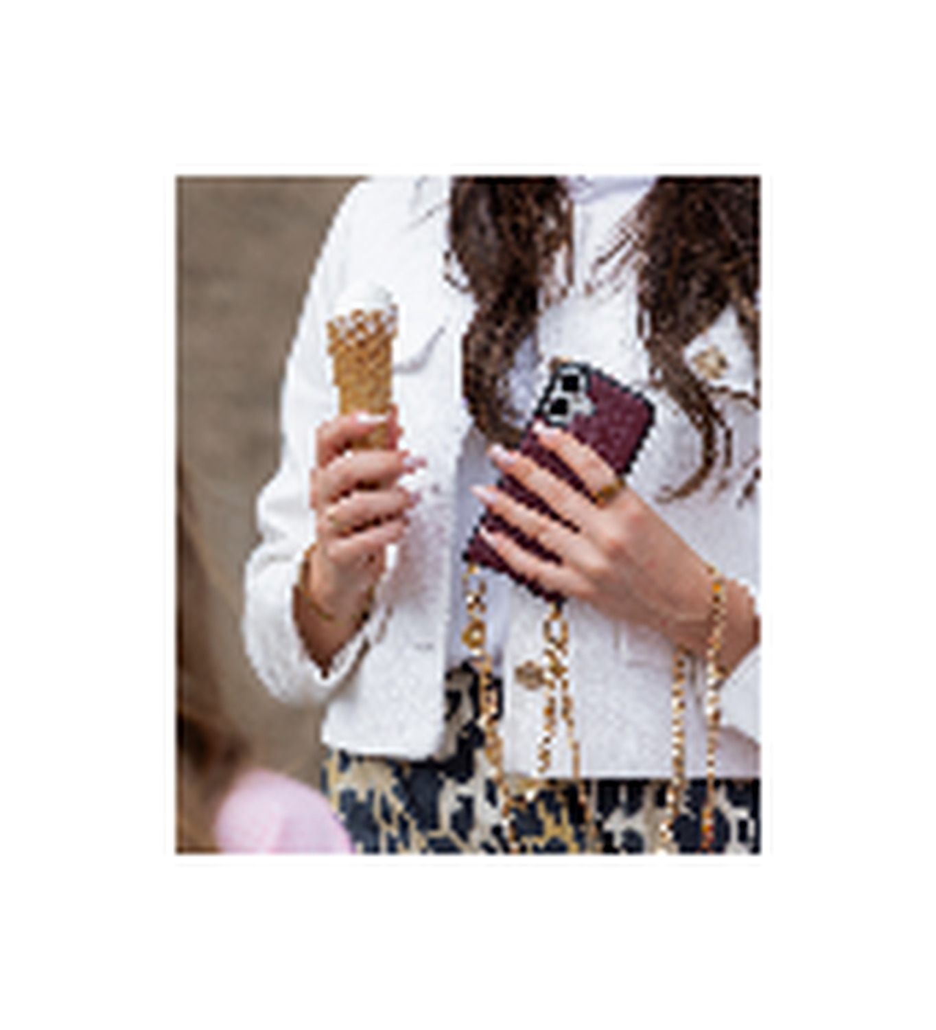 AVY Apple iPhone 15 Pro Max Hoesje met Koord Haakjes MagSafe Leer Burgundy afbeelding 5