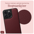 AVY Apple iPhone 15 Pro Max Hoesje met Koord Haakjes MagSafe Leer Burgundy afbeelding 6