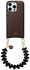 AVY Apple iPhone 16 Pro Max Bruin Leren Hoesje met Koord Cupid Black