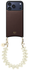 AVY Apple iPhone 17 Pro Max Bruin Leren Hoesje met Koord Cupid Beige