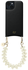 AVY Apple iPhone 13 / 14 Zwart Leren Hoesje met Koord Cupid Beige