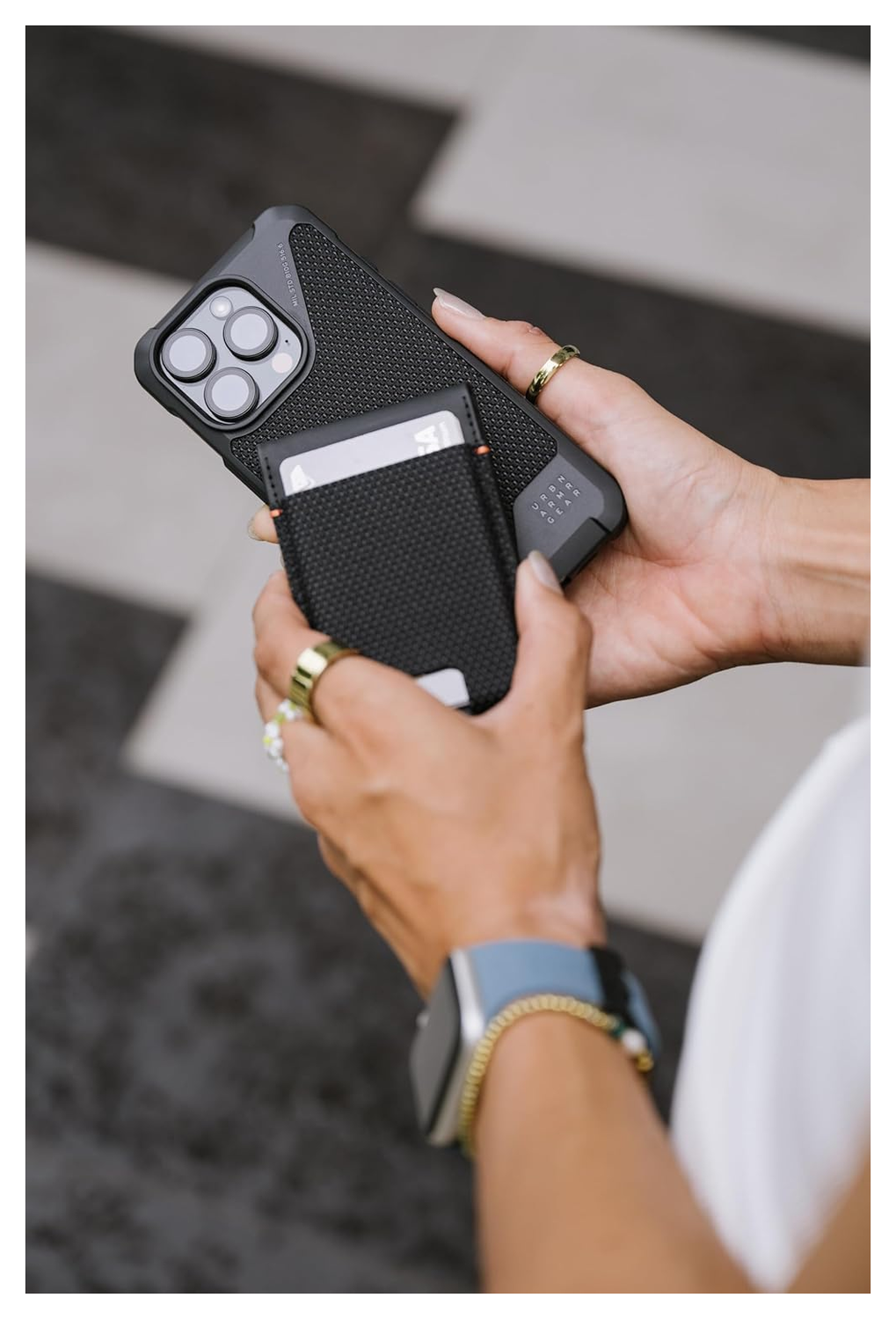 UAG Metropolis Kevlar MagSafe Portemonnee Kaarthouder Zwart afbeelding 3