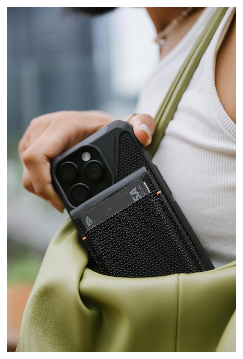 UAG Metropolis Kevlar MagSafe Portemonnee Kaarthouder Zwart afbeelding 4