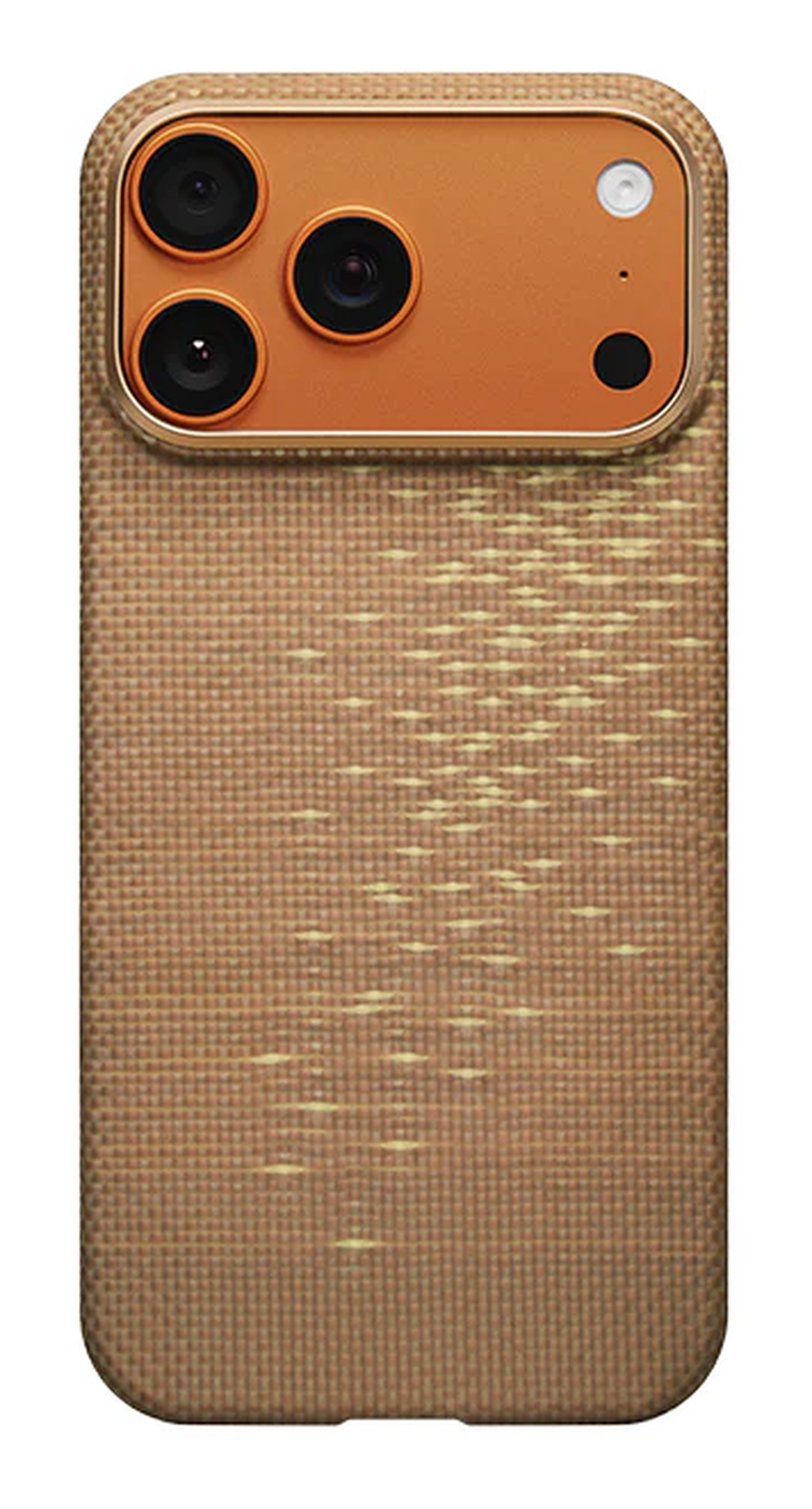 PITAKA Ultra-Slim iPhone 17 Pro Hoesje 600D MagSafe Ultra Dun Goud afbeelding 2