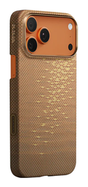 PITAKA Ultra-Slim iPhone 17 Pro Hoesje 600D MagSafe Ultra Dun Goud