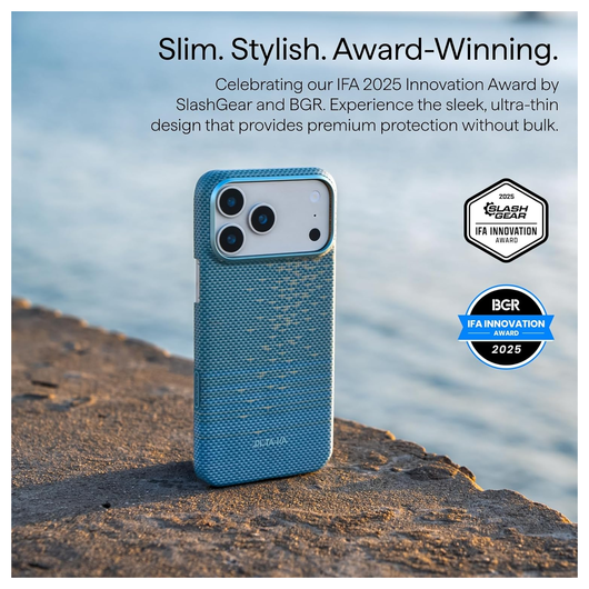 PITAKA Ultra-Slim iPhone 17 Pro Max Hoesje 600D MagSafe Ultra Dun Blauw afbeelding 4