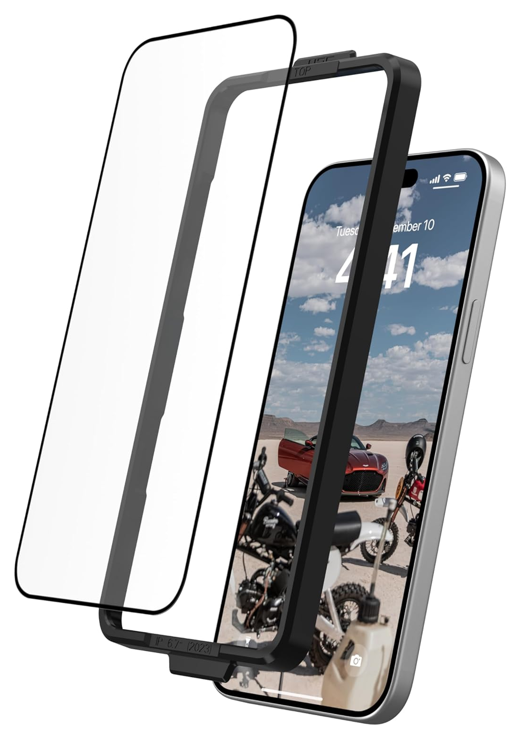 UAG Glass Shield iPhone 15 Plus Screen Protector Tempered Glass afbeelding 2