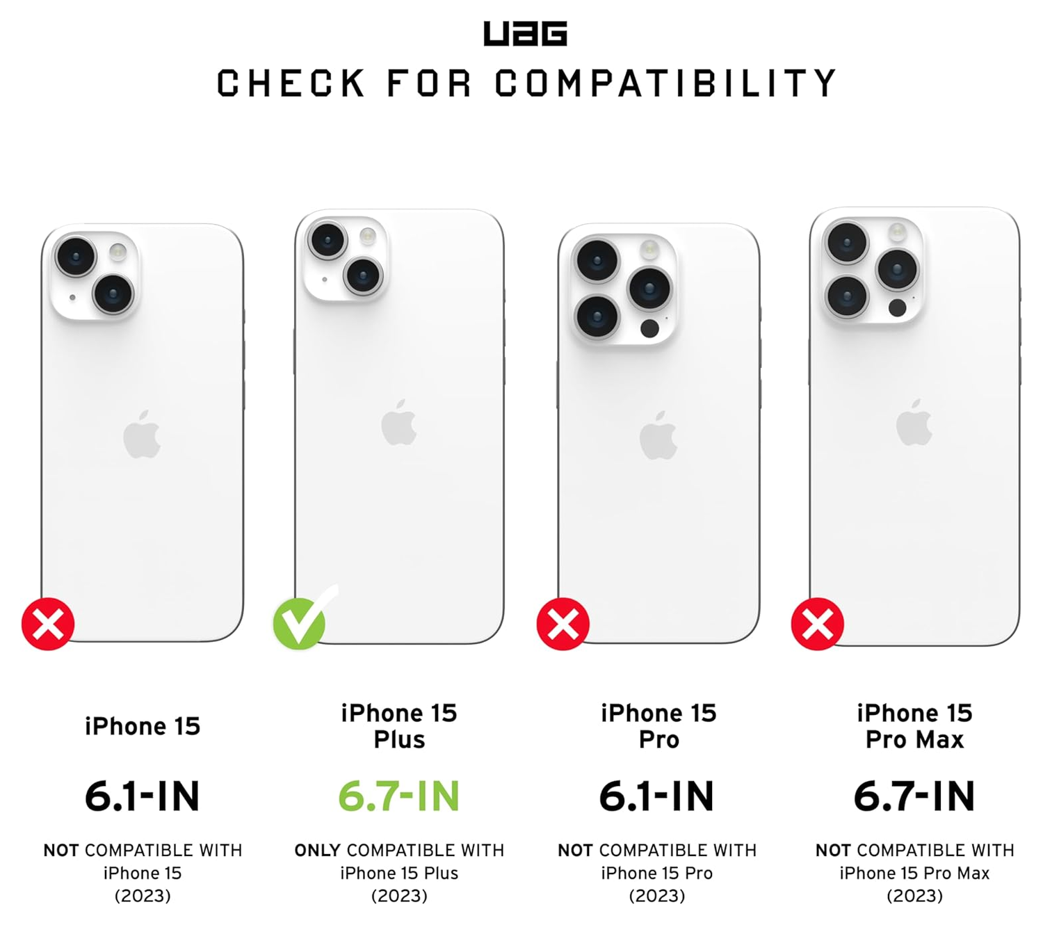 UAG Glass Shield iPhone 15 Plus Screen Protector Tempered Glass afbeelding 3