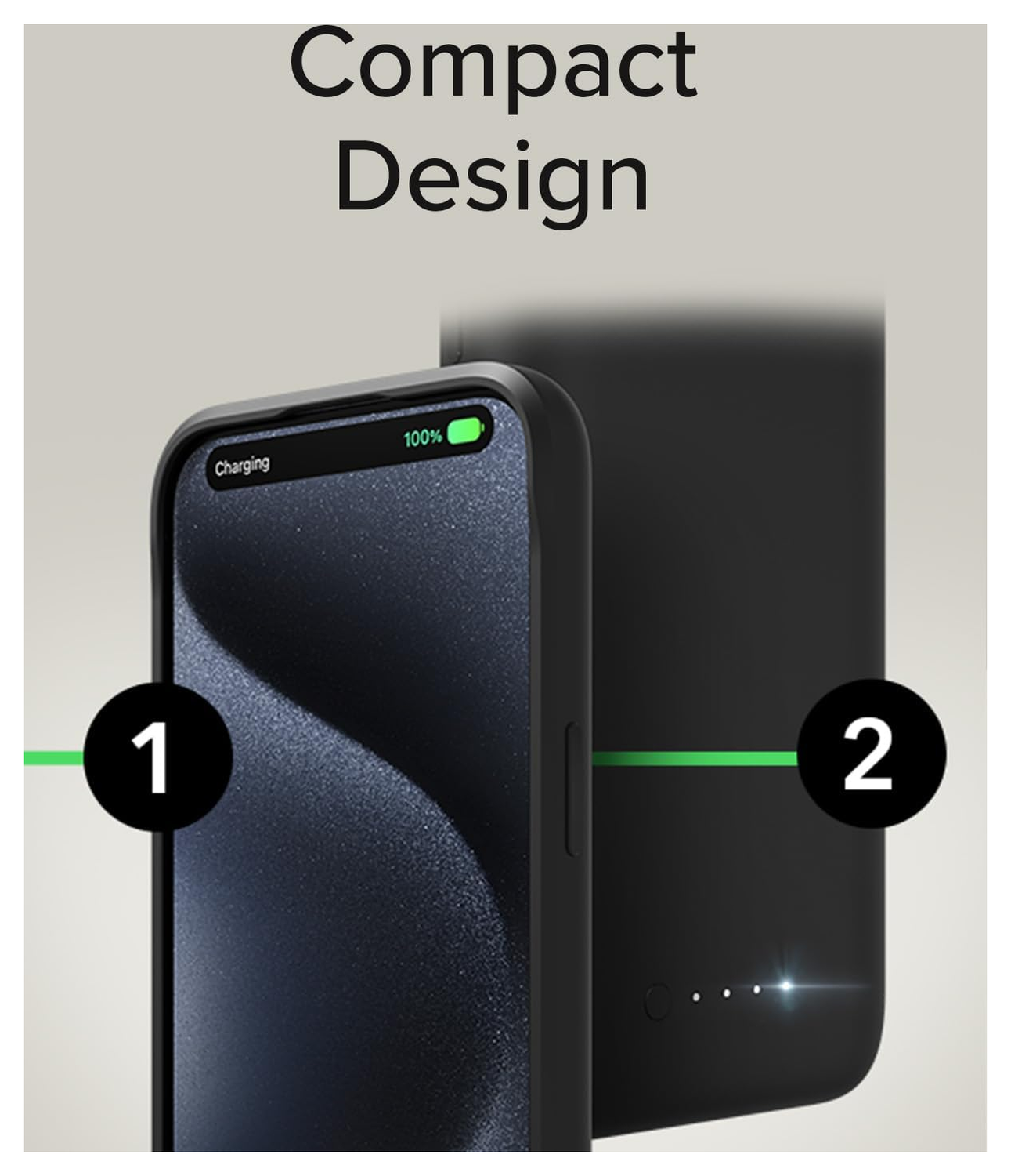 Mophie Juice Pack iPhone 16 Pro Hoesje met 2.800 mAh Powerbank Zwart afbeelding 5