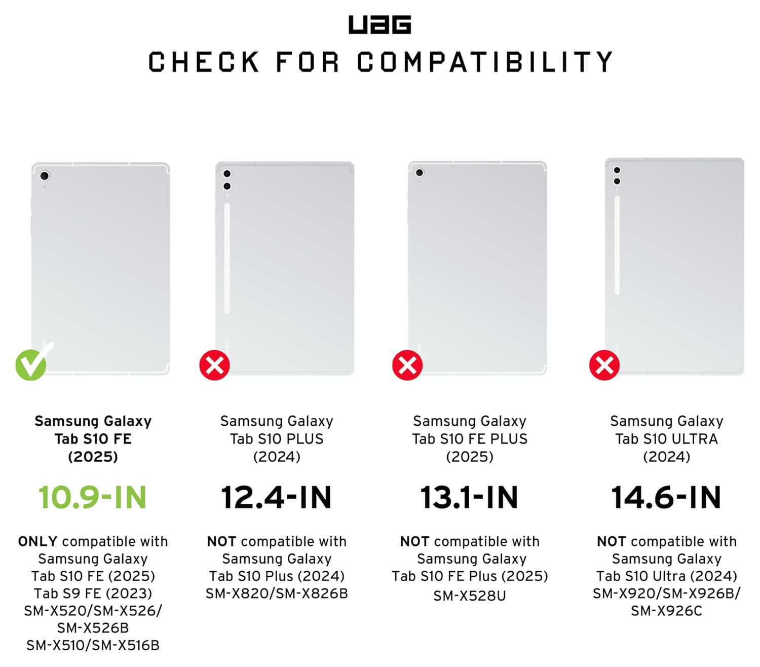 UAG Metropolis SE Samsung Galaxy Tab S9 FE Hoes Book Case Zwart afbeelding 3