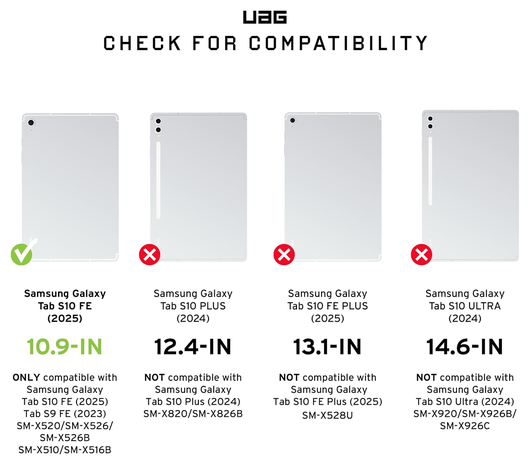 UAG Metropolis SE Samsung Galaxy Tab S9 FE Hoes Book Case Zwart afbeelding 3