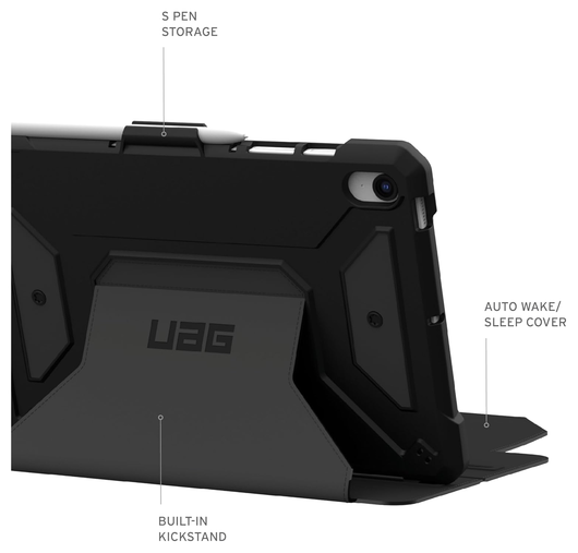 UAG Metropolis SE Samsung Galaxy Tab S9 FE Hoes Book Case Zwart afbeelding 4