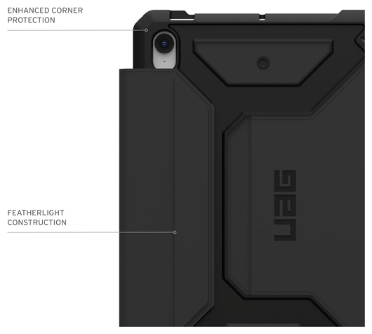 UAG Metropolis SE Samsung Galaxy Tab S9 FE Hoes Book Case Zwart afbeelding 5