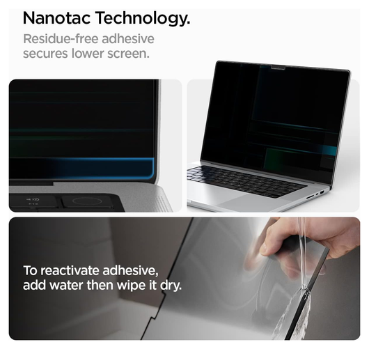 Spigen SafeView - MacBook Pro 14 Inch (M5/M4/M3/M2/M1) - Privacy Glass afbeelding 5