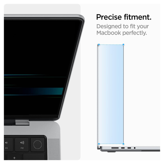 Spigen SafeView - MacBook Pro 14 Inch (M5/M4/M3/M2/M1) - Privacy Glass afbeelding 6