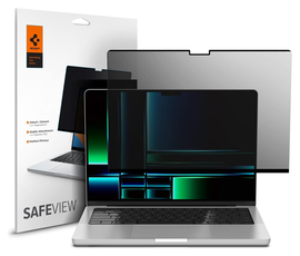 Spigen SafeView - MacBook Pro 14 Inch (M5/M4/M3/M2/M1) - Privacy Glass afbeelding