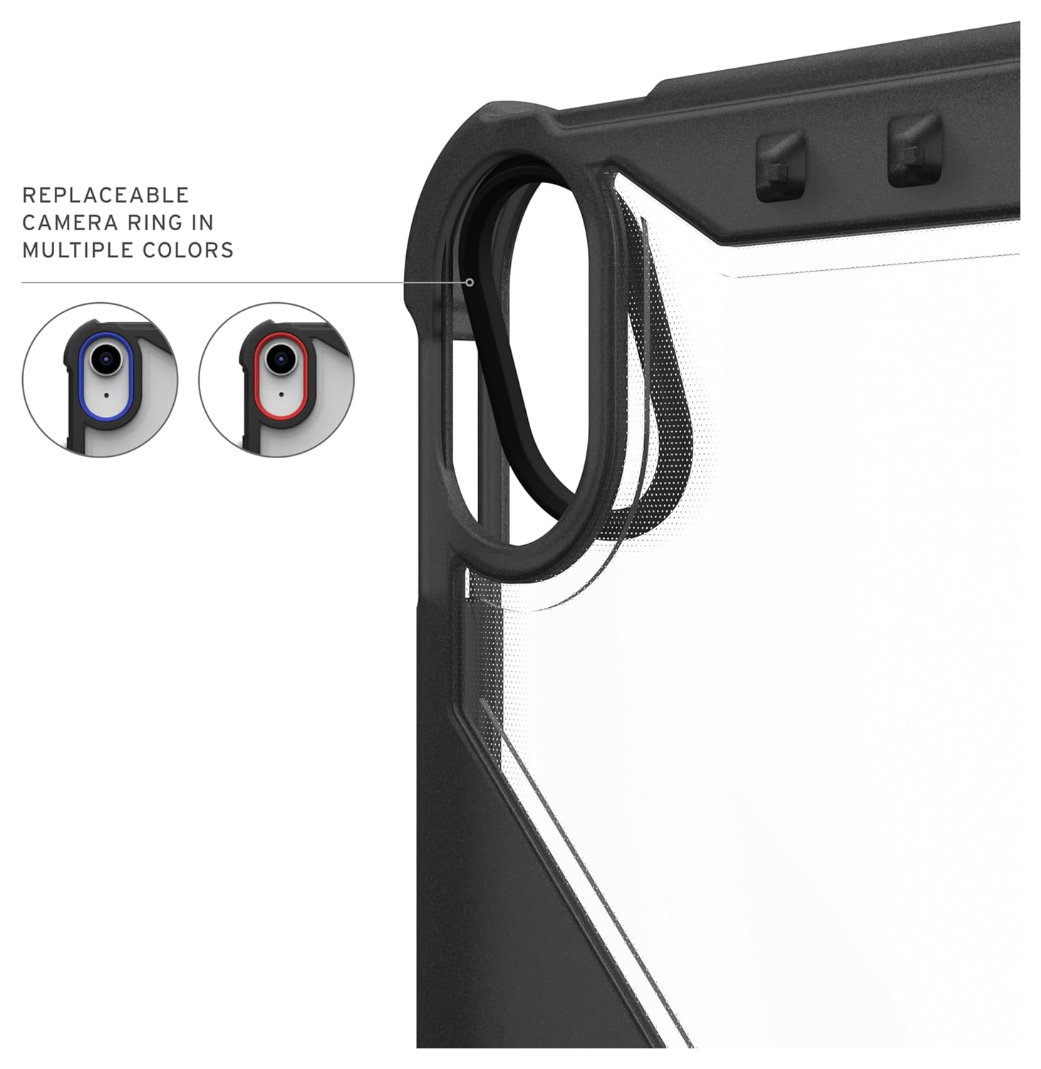 UAG Plyo LT iPad 11 (2025) / 10.9 (2022) Hoes Book Case Transparant Ash afbeelding 8